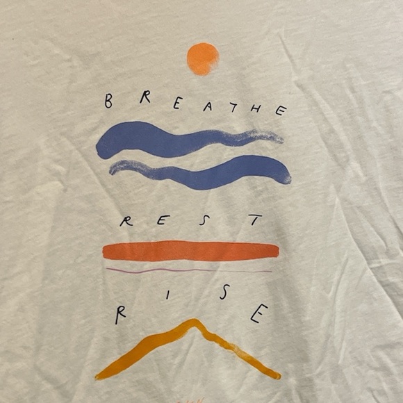 NWOT ATHLETA Morgan Harper Nichols Breathe Rest Rise T-shirt Wm 3X 100% Cotton - Picture 4 of 7